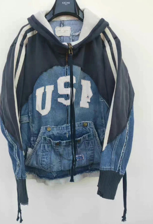 Greg Lauren Hooded Sweatshirt