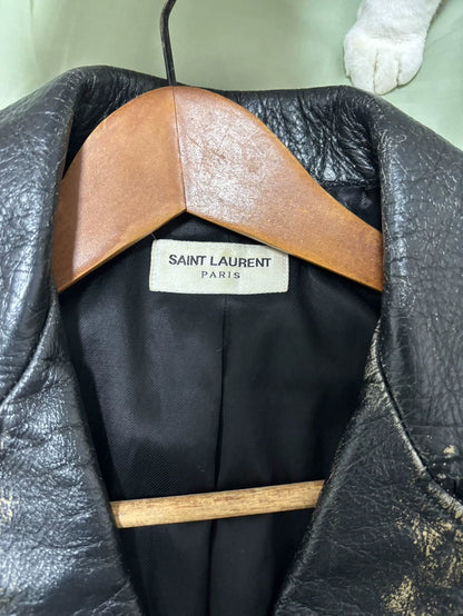 Classic Saint Laurent Leather Biker Jacket