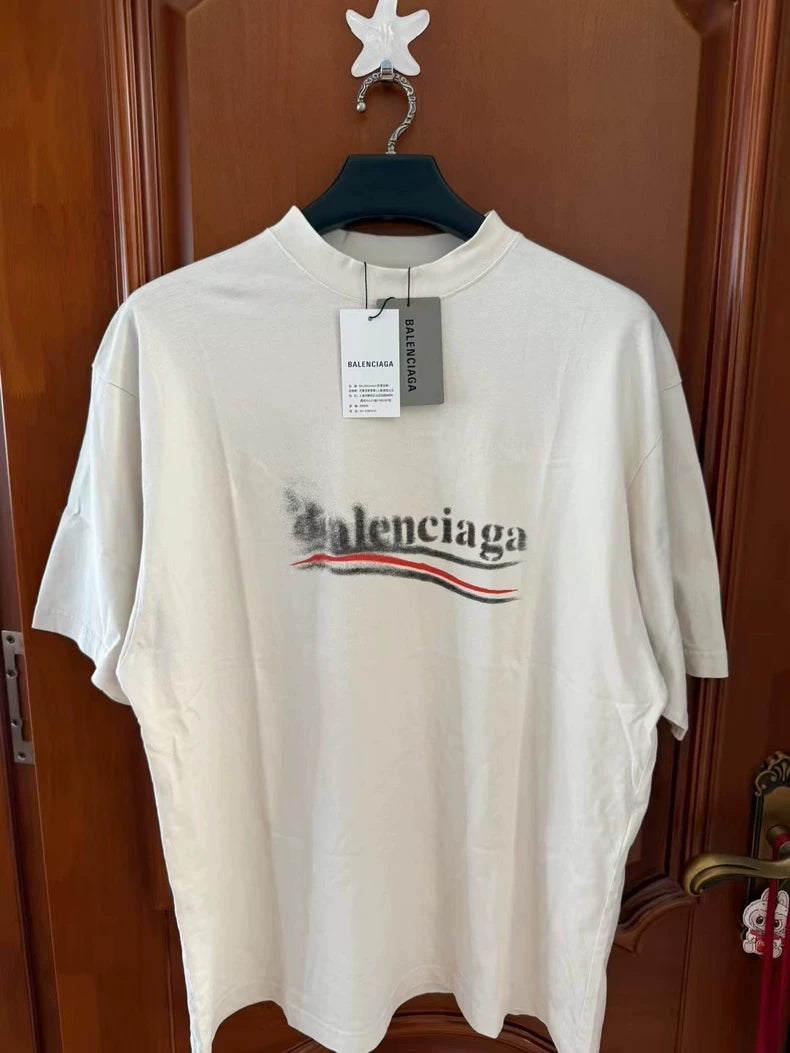 Balenciaga Distressed Coke Print T-Shirt-yf