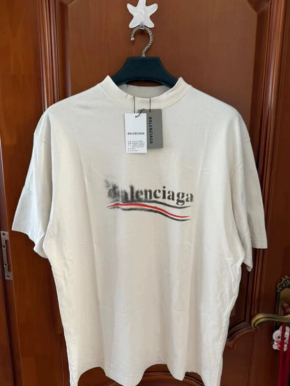 Balenciaga Distressed Coke Print T-Shirt-yf