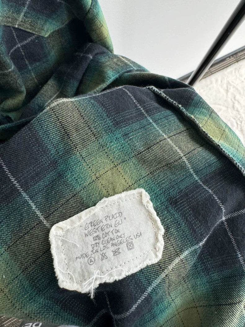 Greg Lauren Green Robe Shirt