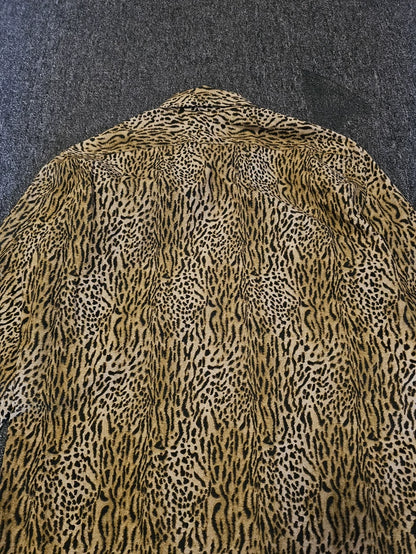 Saint Laurent Men's Leopard Print Shirt-yf