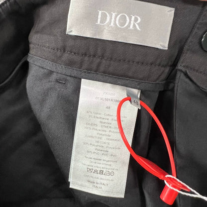 Black Cargo Pants with Dual Pockets