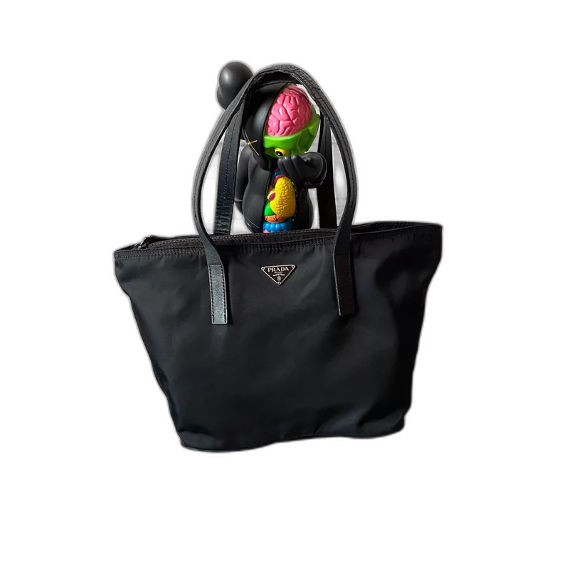 Prada Classic Black Hobo Shoulder Bag-zp