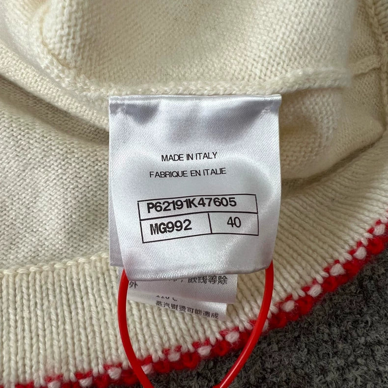 Chanel Cashmere Cardigan with Snowflakes