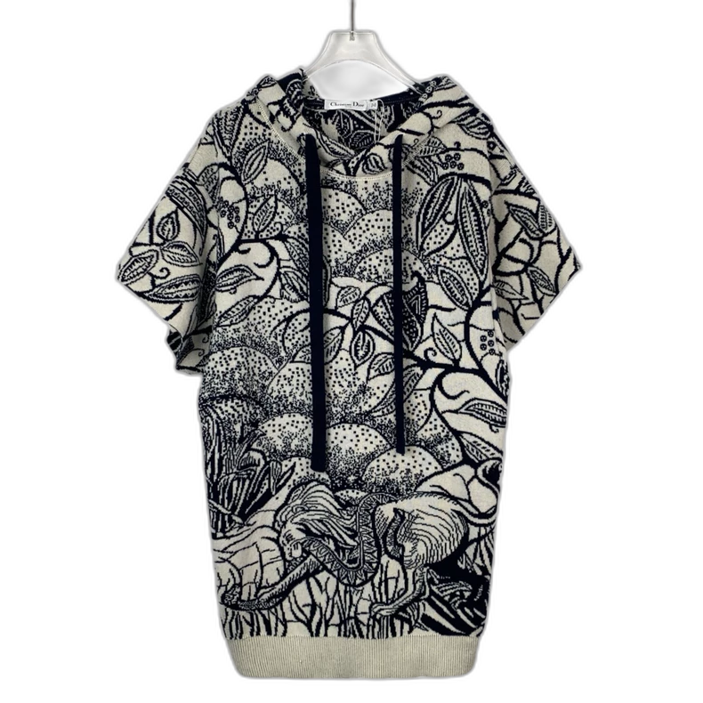 Christian Dior Color Logo Knit Hoodie