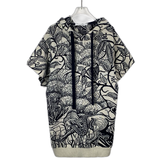 Christian Dior Color Logo Knit Hoodie