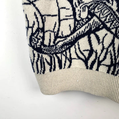 Christian Dior Color Logo Knit Hoodie