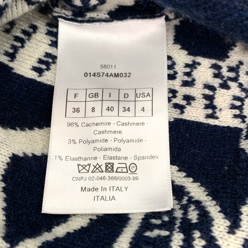 Christian Dior Color Logo Knit Hoodie