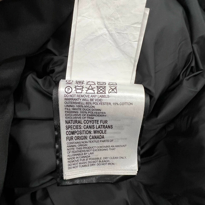 Canada Goose Long Down Parka in Black
