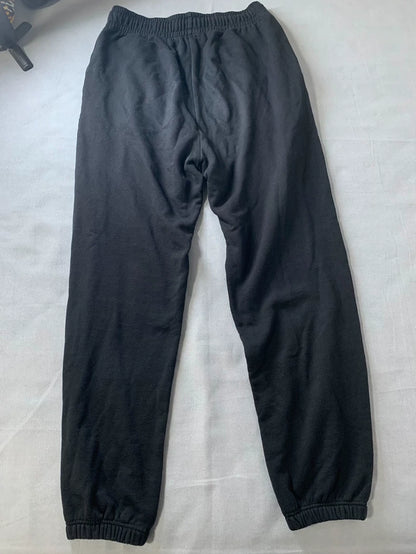 Celine Black Logo Print Casual Pants