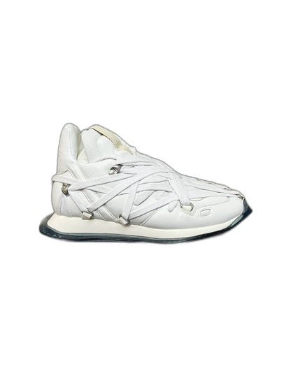 Rick Owens White Tank Sneakers-yf
