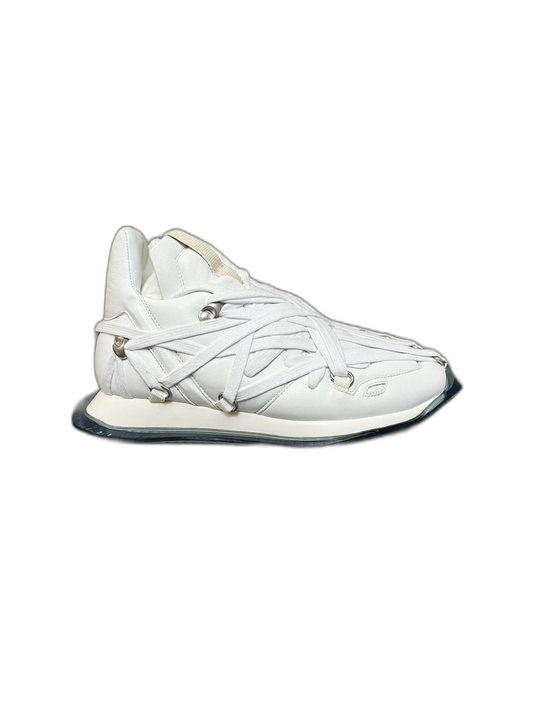 Rick Owens White Tank Sneakers-yf