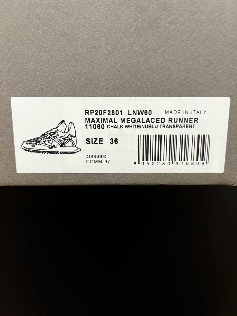 Rick Owens White Tank Sneakers-yf