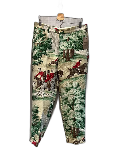 Artistic Hunting Scene Trousers