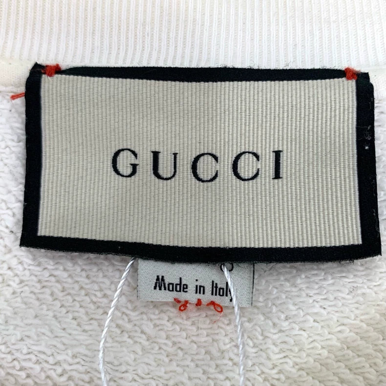 Gucci Cartoon Print Beige Long Sleeve Sweatshirt