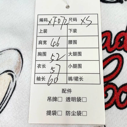 Gucci Cartoon Print Beige Long Sleeve Sweatshirt