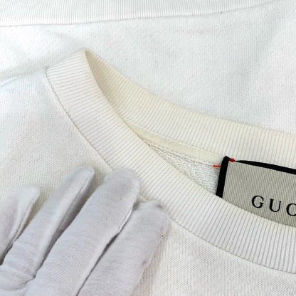 Gucci Cartoon Print Beige Long Sleeve Sweatshirt
