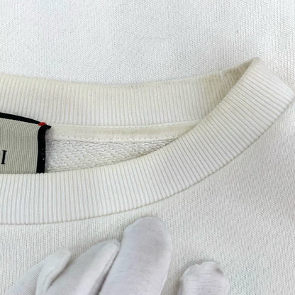 Gucci Cartoon Print Beige Long Sleeve Sweatshirt