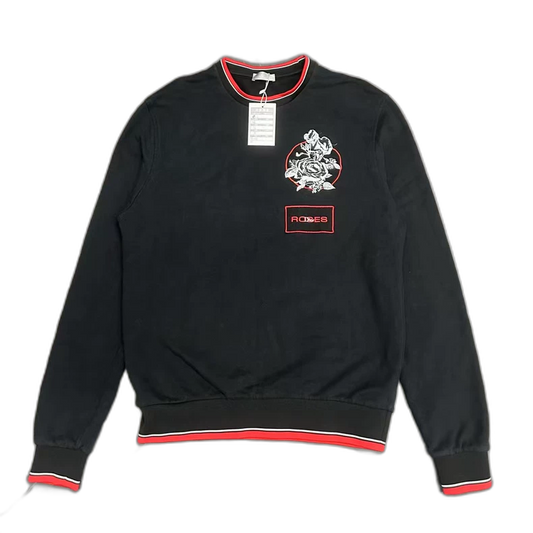 Dior Rose Embroidered Logo Sweatshirt