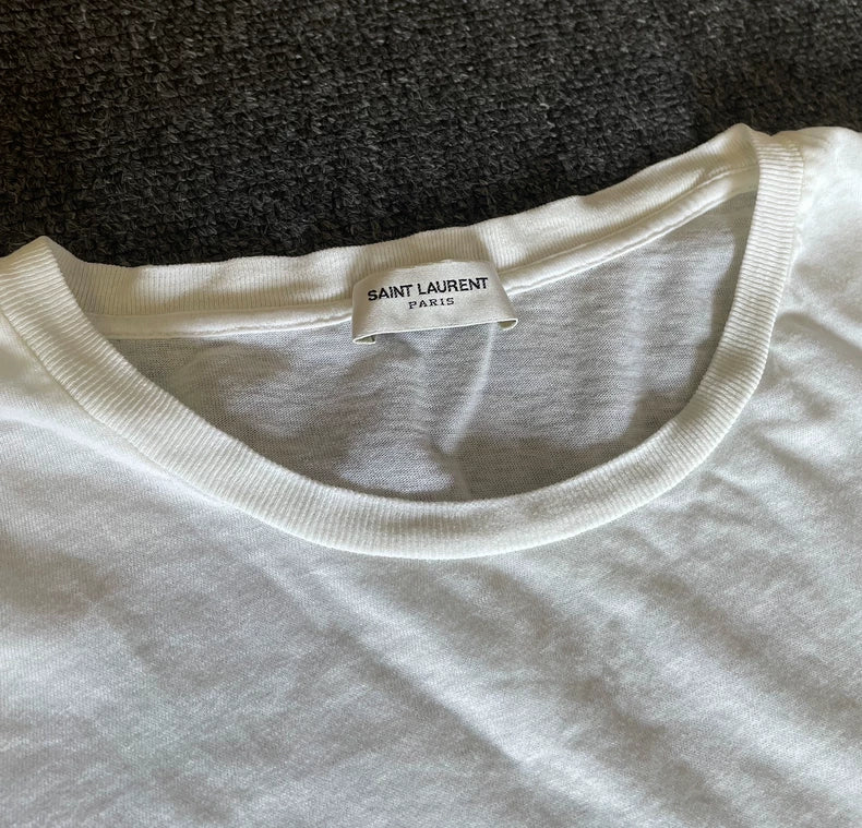 Saint Laurent Beige Short Sleeve T-Shirt-yf