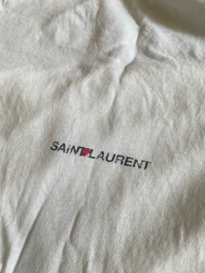 Saint Laurent Beige Short Sleeve T-Shirt-yf