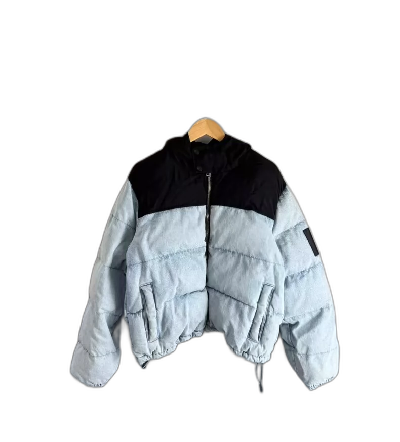 Alexander Wang Blue Denim Zip Jacket