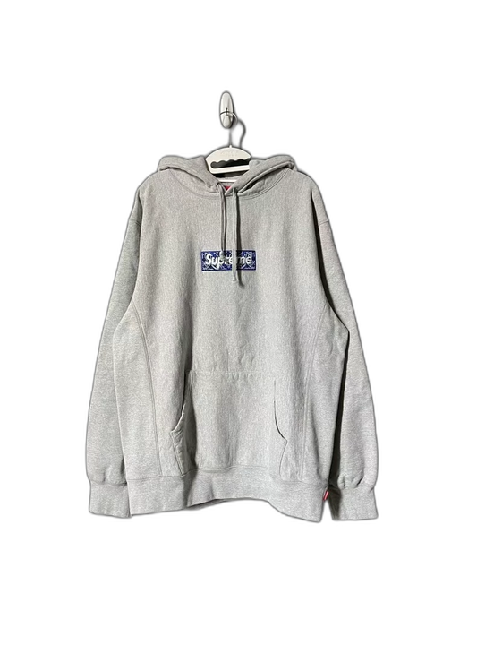 Supreme Grey Floral Hoodie