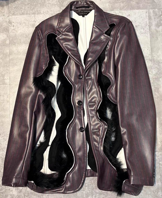 Comme des Garcons Leather Blazer
