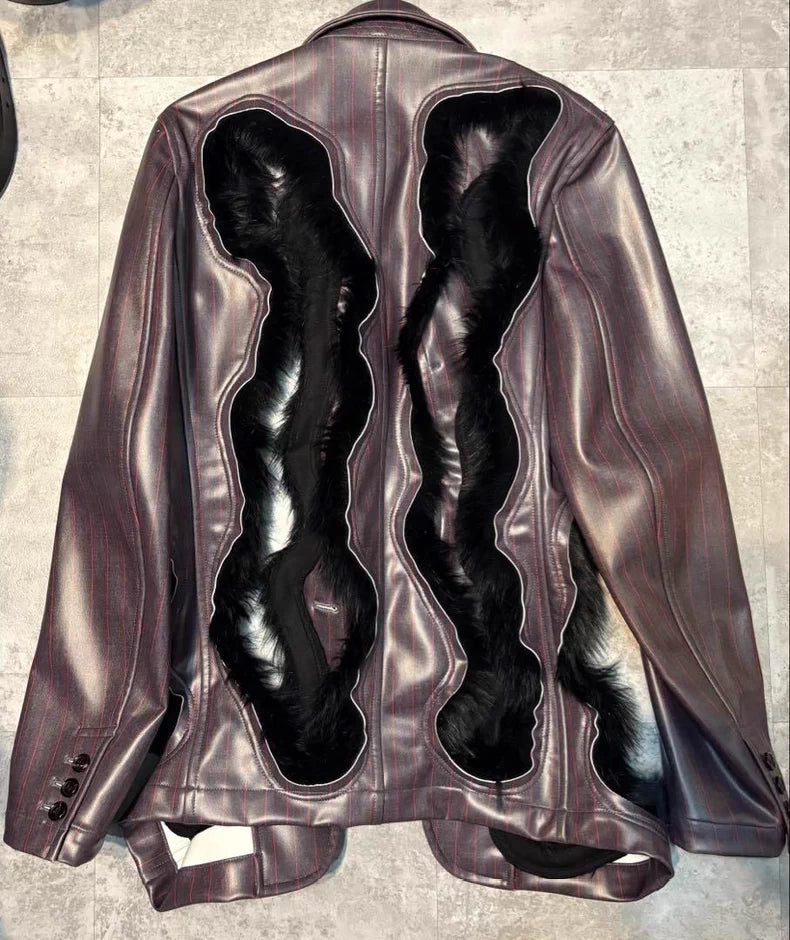 Comme des Garcons Leather Blazer