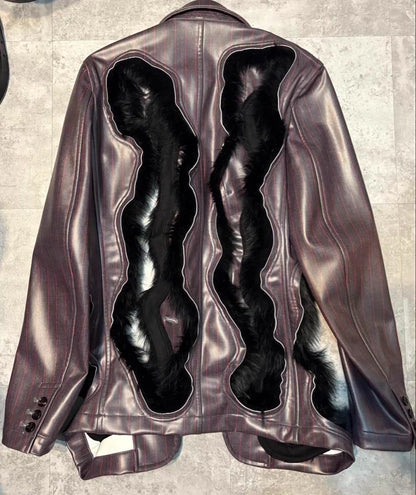 Comme des Garcons Leather Blazer