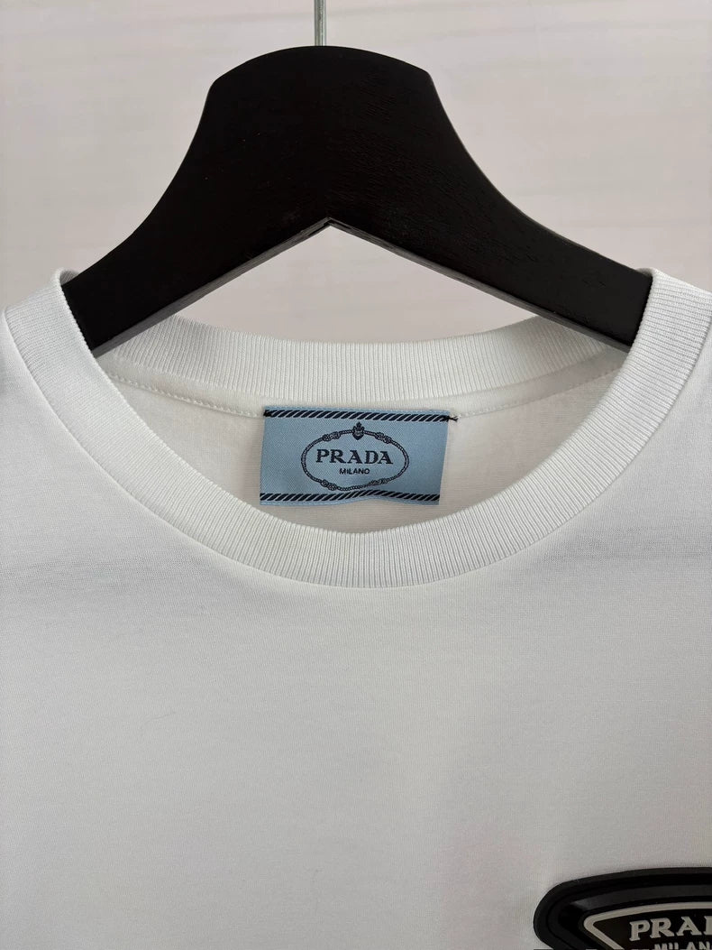 Prada Short Sleeve T-Shirt with Logo