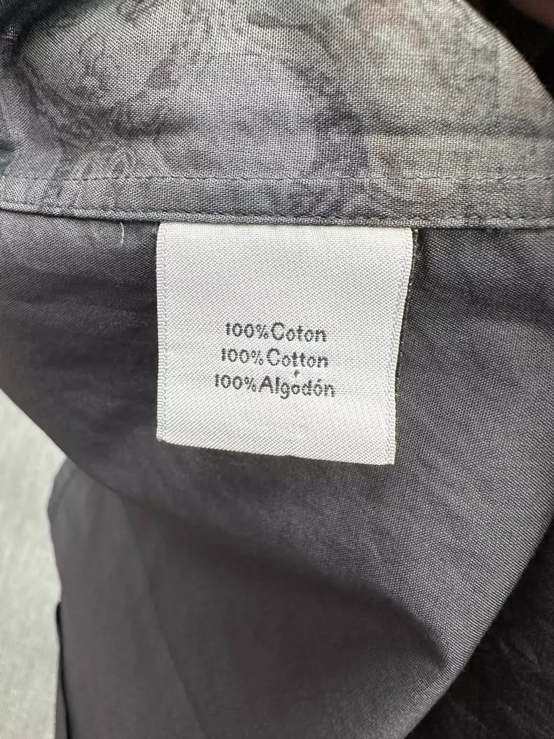 Hermes Spliced Print Button-Up Shirt