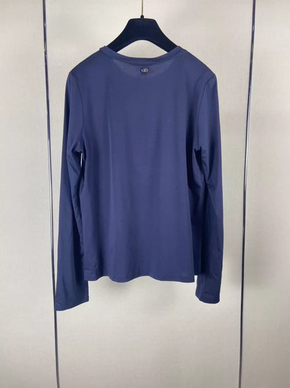 Chanel Long Sleeve Letter Shirt