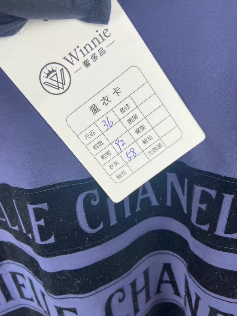 Chanel Long Sleeve Letter Shirt