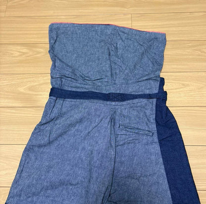 kapital patchwork indigo cropped pants