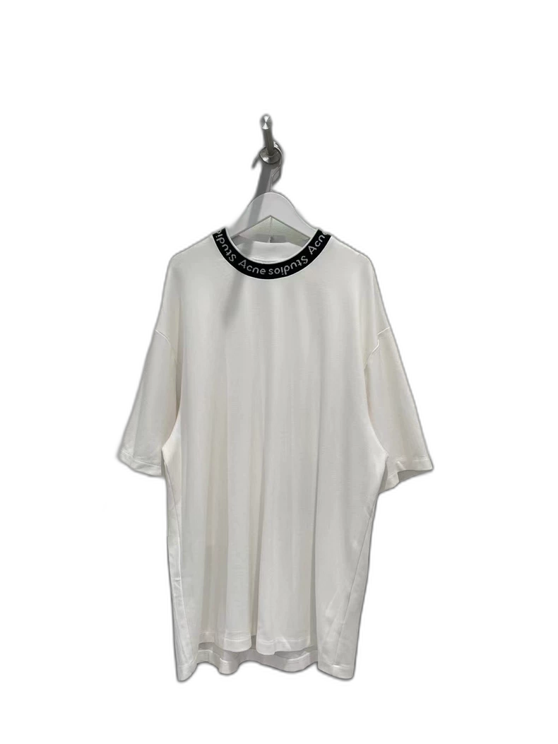 Acne Logo Half Neck Short Sleeve Top