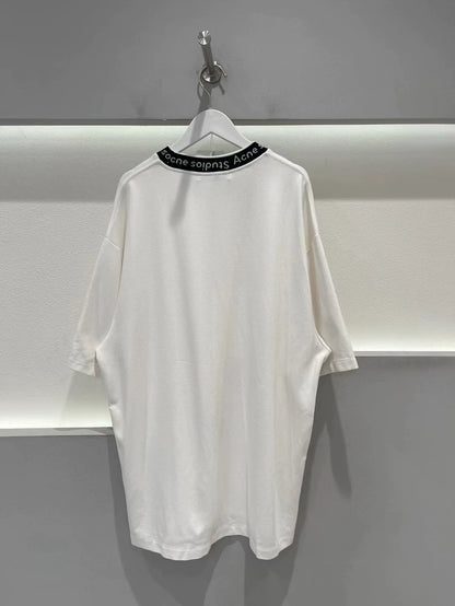 Acne Logo Half Neck Short Sleeve Top