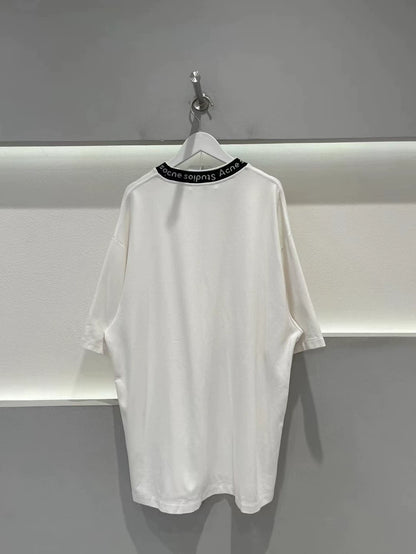 Acne Logo Half Neck Short Sleeve Top