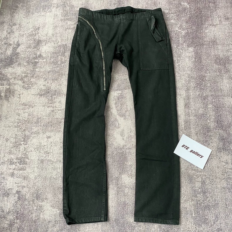 Rick Owens Air Cut Waxed Denim Jeans