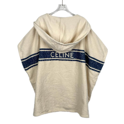 Celine Beige Striped Hooded Sweatshirt