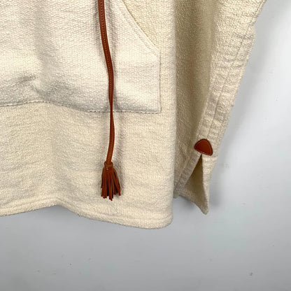 Celine Beige Striped Hooded Sweatshirt