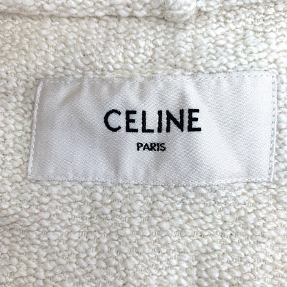 Celine Beige Striped Hooded Sweatshirt