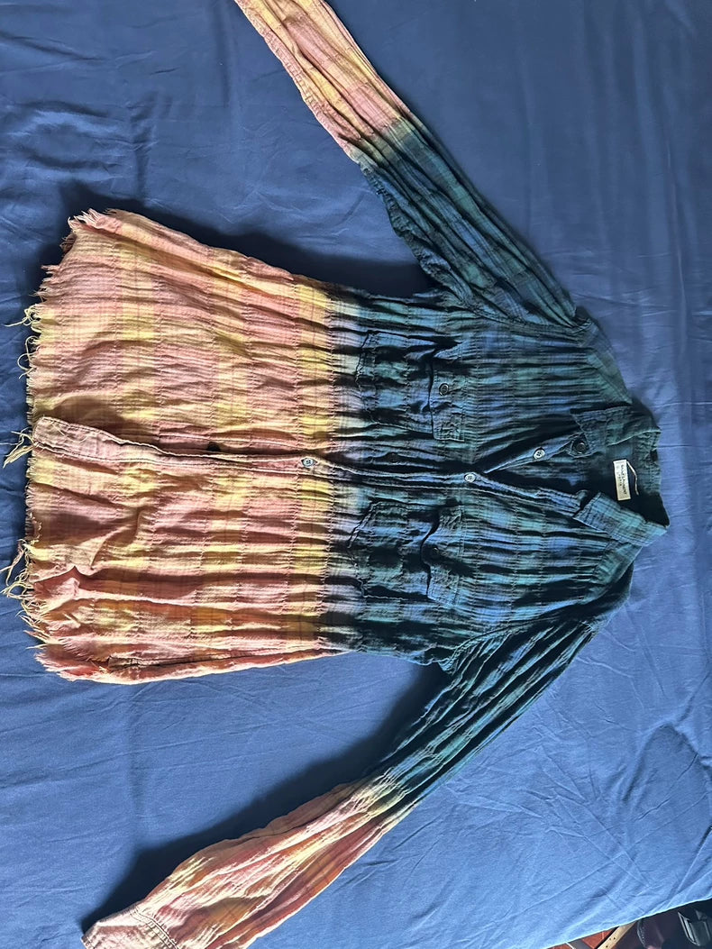 Saint Laurent Gradient Fringe Shirt