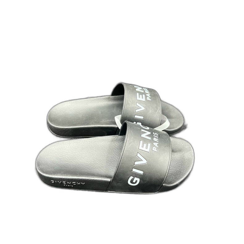 Givenchy Black Logo Slide Sandals Size 35