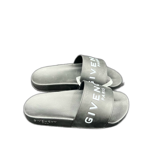 Givenchy Black Logo Slide Sandals Size 35
