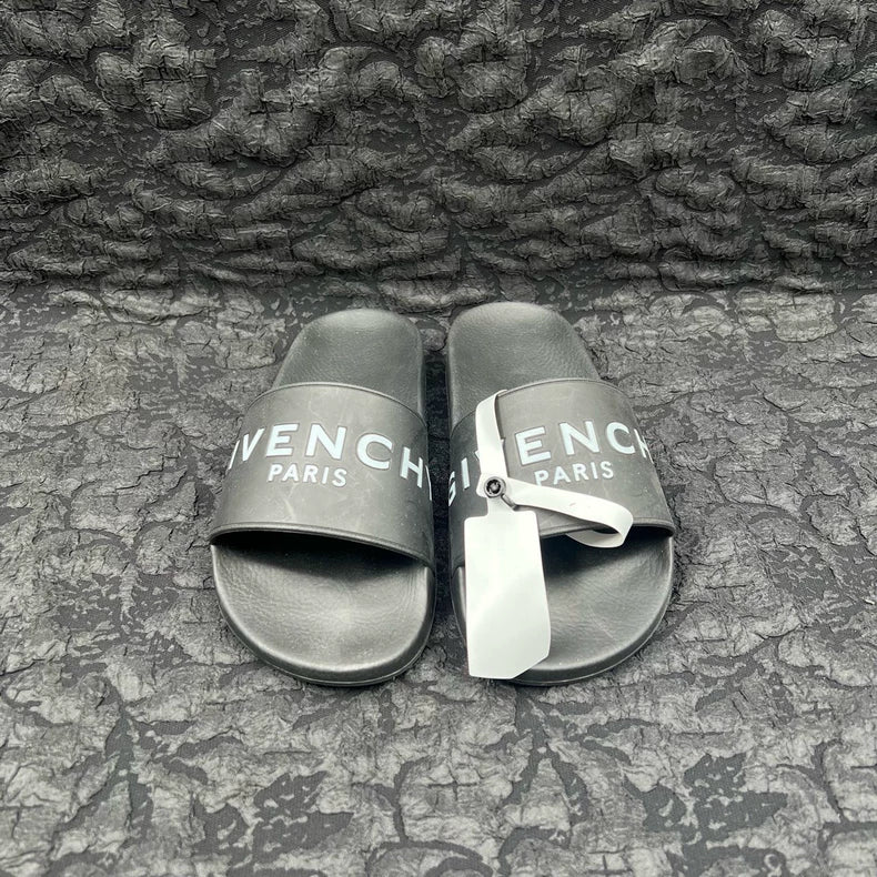 Givenchy Black Logo Slide Sandals Size 35