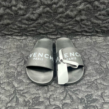 Givenchy Black Logo Slide Sandals Size 35