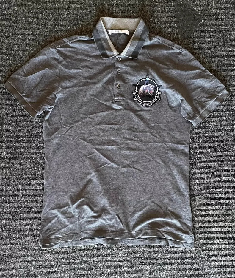 Givenchy Baboon Emblem Short Sleeve Polo-yf