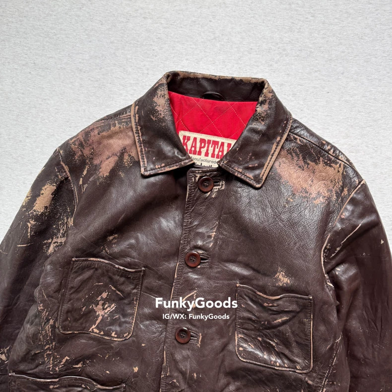 Kapital × Lewis Leathers Leather Jacket